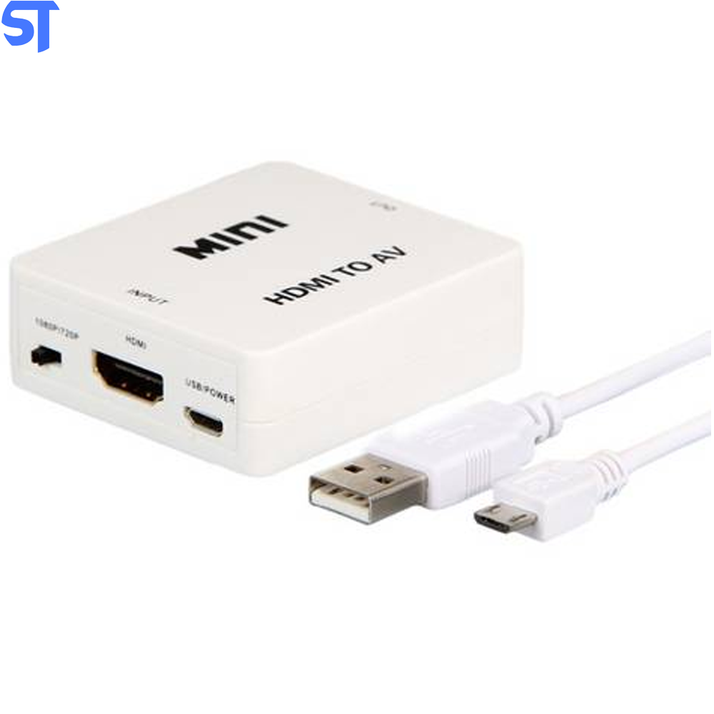 Mini Adaptador Conversor De Hdmi Para Video Composto 3rca Av